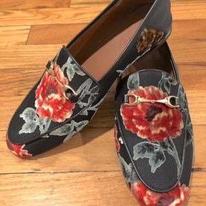 Coach Floral Rose Jacquard Loafer size 8